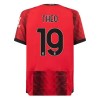 Officiële Voetbalshirt + Korte Broek AC Milan Theo 19 Thuis 2023-24 - Kids